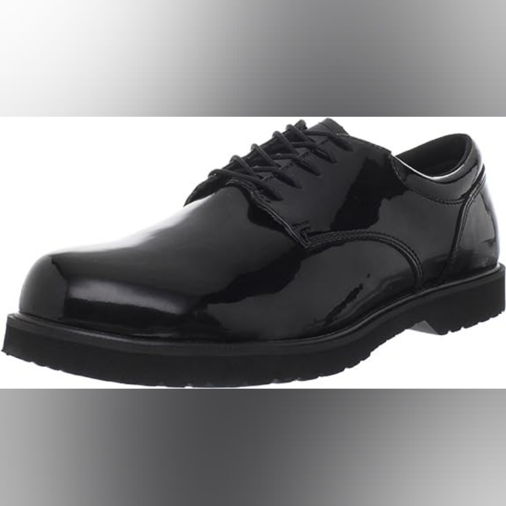 Bates Men's High Gloss Oxford Shoe - size 8.5 wide